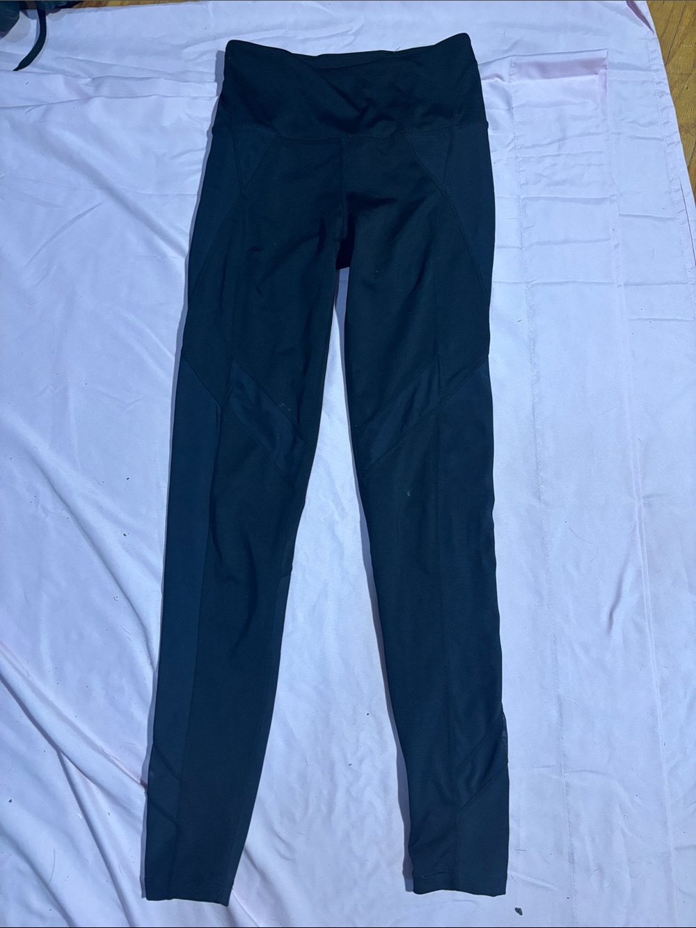 FP Movement by Free People Black High-Waist Performance Leggings with mesh